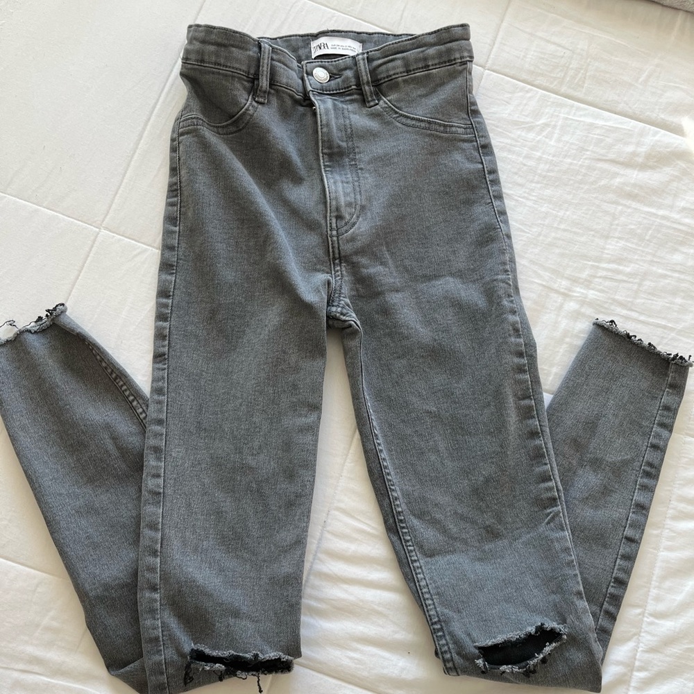 Zara gray skinny jeans